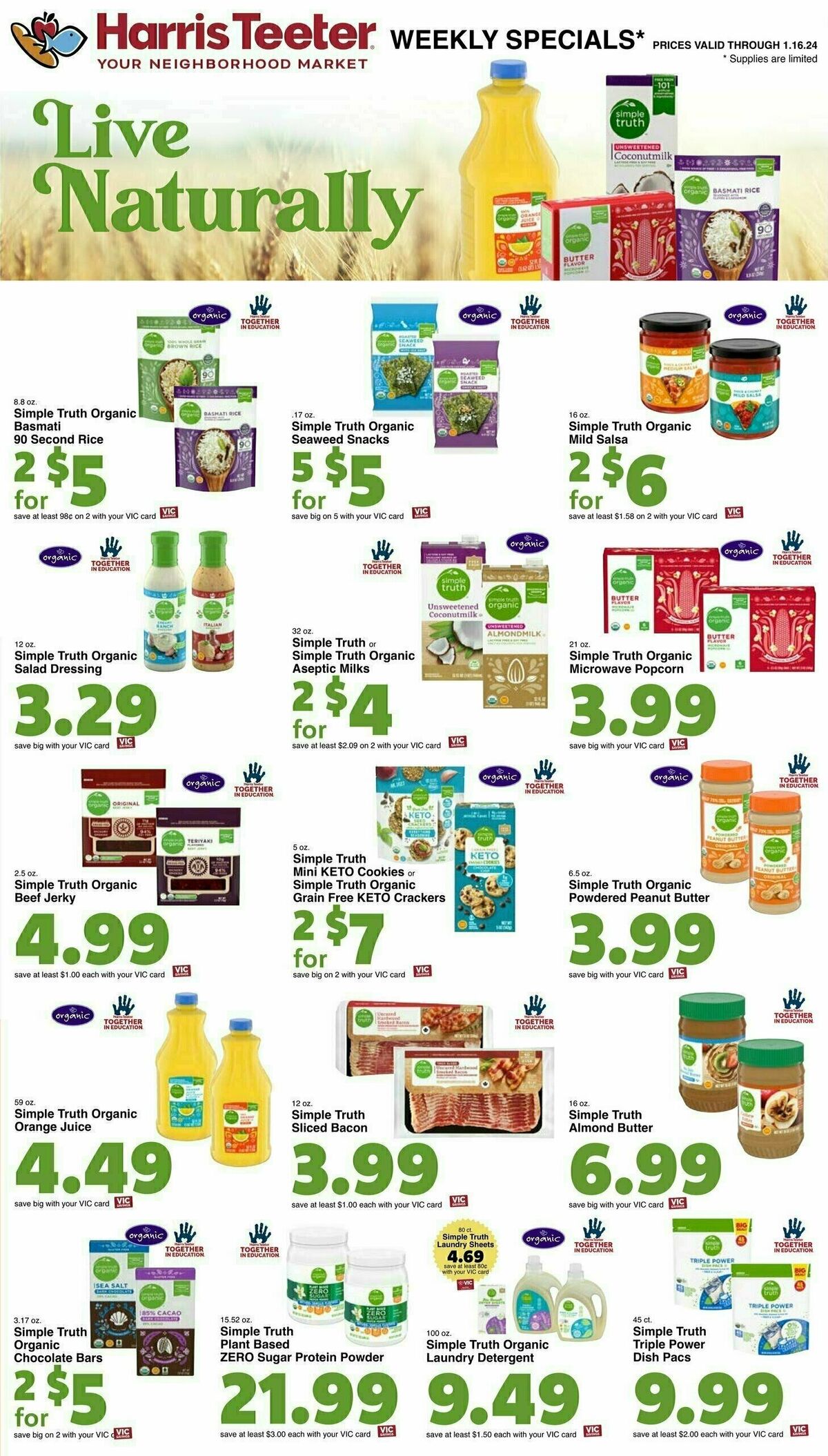 Harris Teeter Weekly Ad from January 10