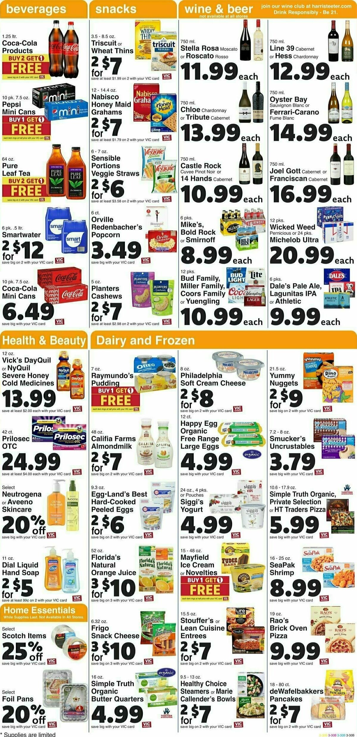 Harris Teeter Weekly Ad from January 10