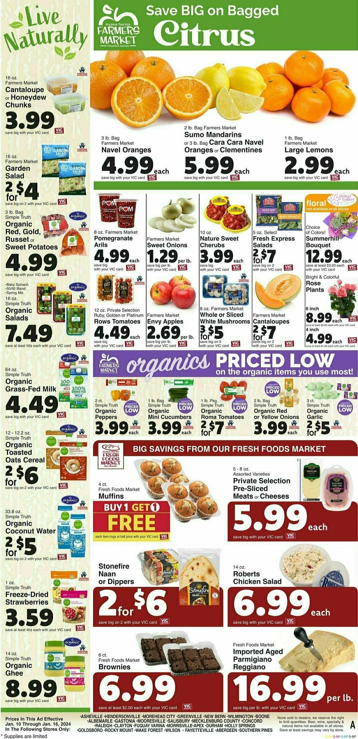 Harris Teeter Weekly Ad from January 10