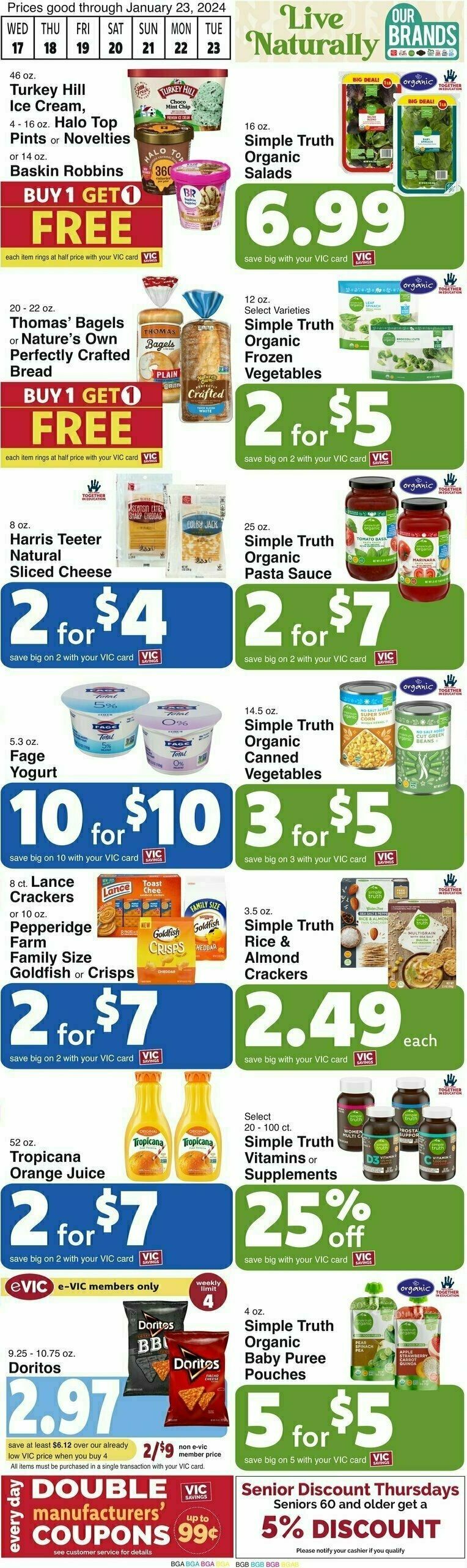 Harris Teeter Weekly Ad from January 17