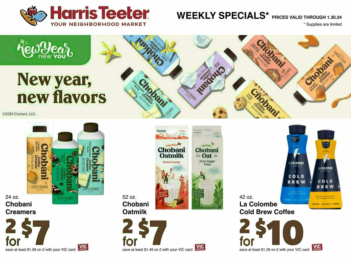 Harris Teeter Weekly Ad from January 24