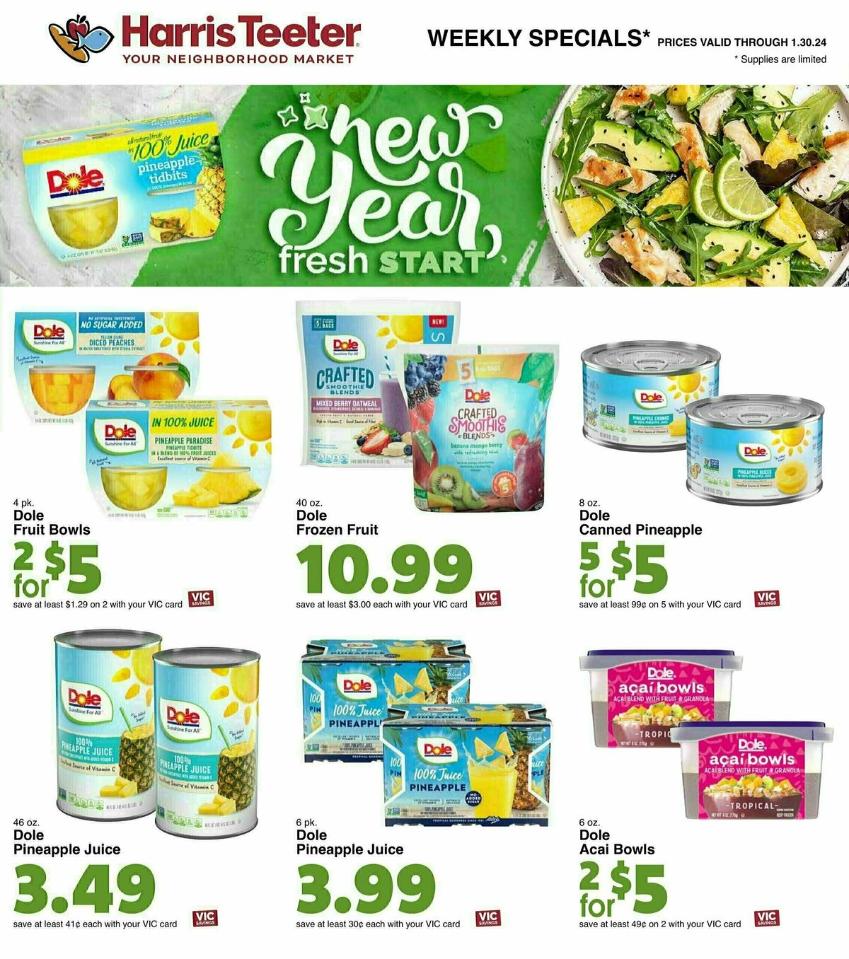 Harris Teeter Weekly Ad from January 24