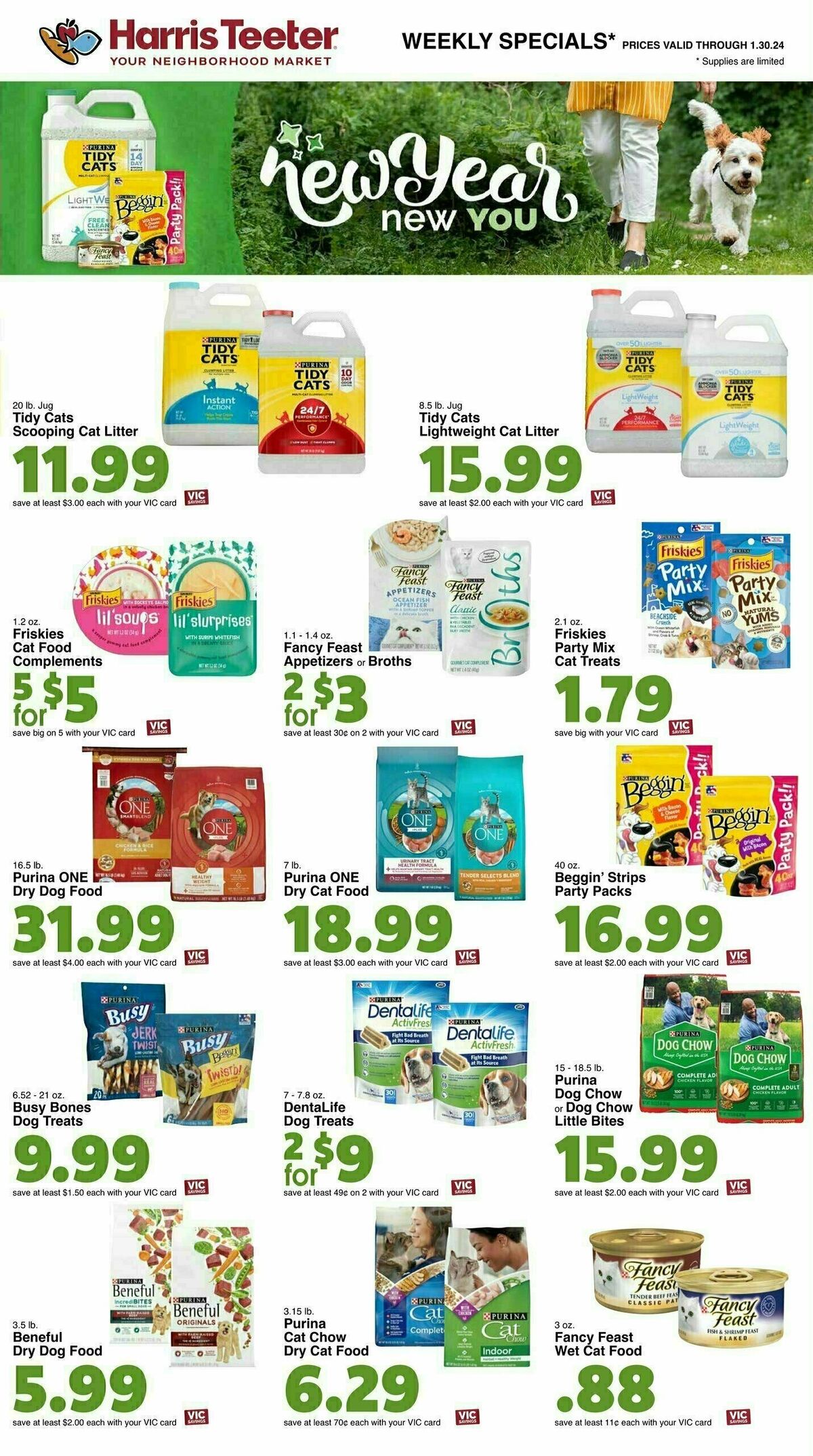 Harris Teeter Weekly Ad from January 24