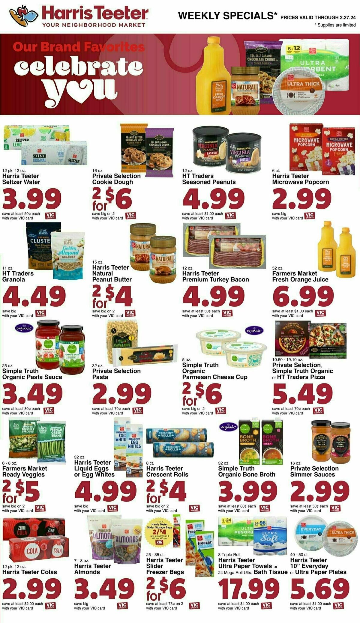 Harris Teeter Weekly Ad from February 21