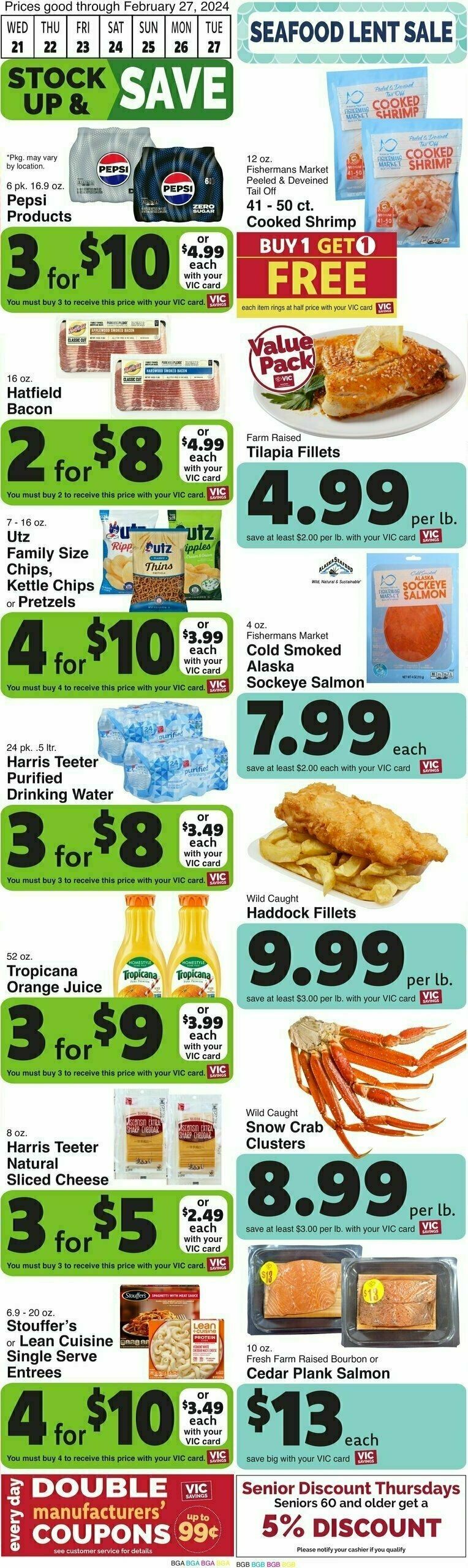 Harris Teeter Weekly Ad from February 21