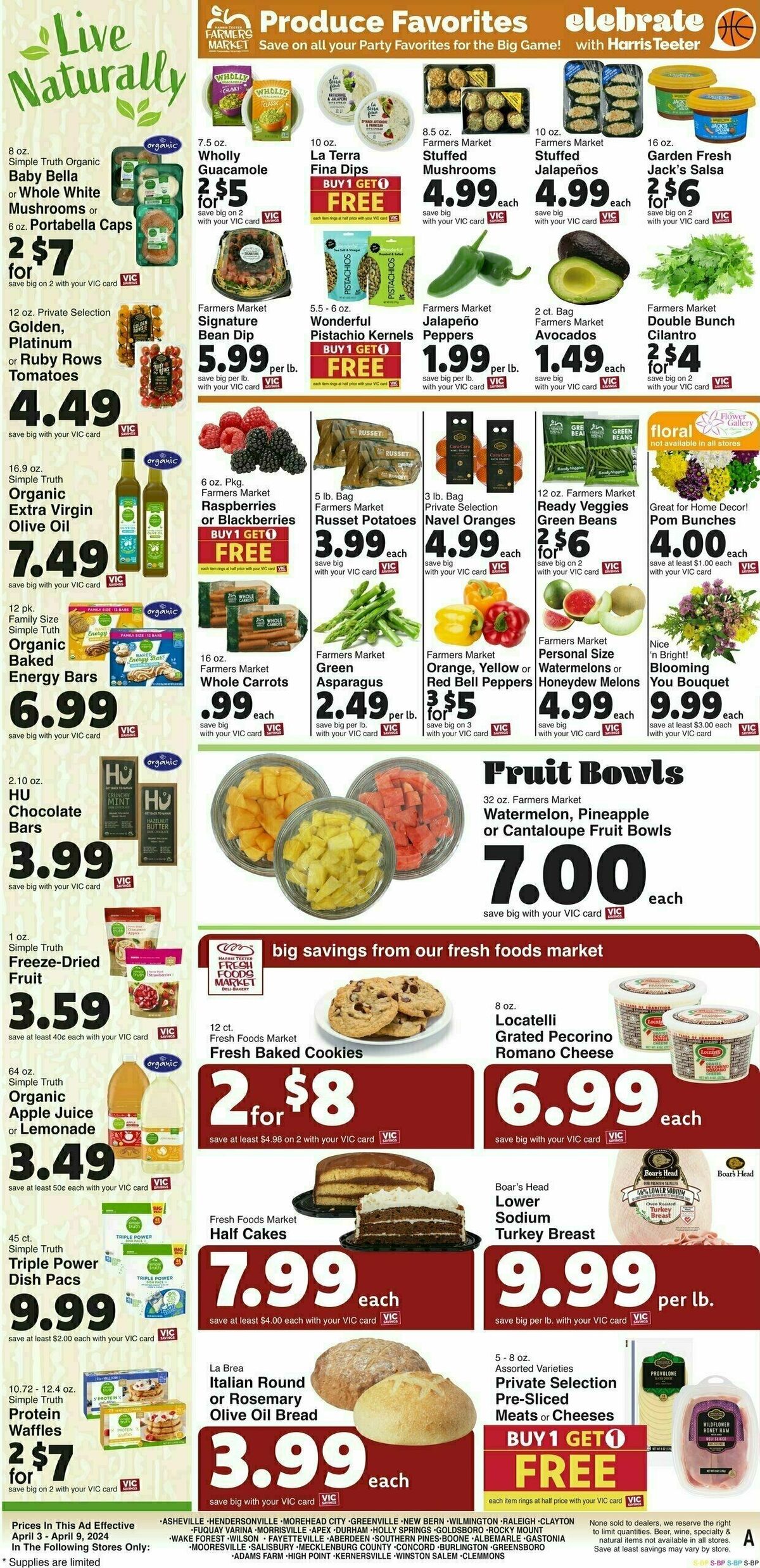 Harris Teeter Weekly Ad from April 3