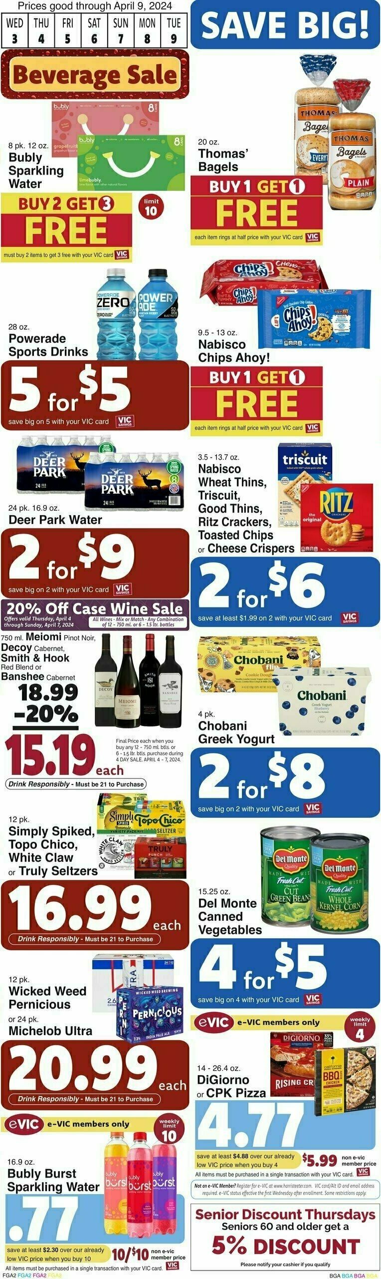 Harris Teeter Weekly Ad from April 3