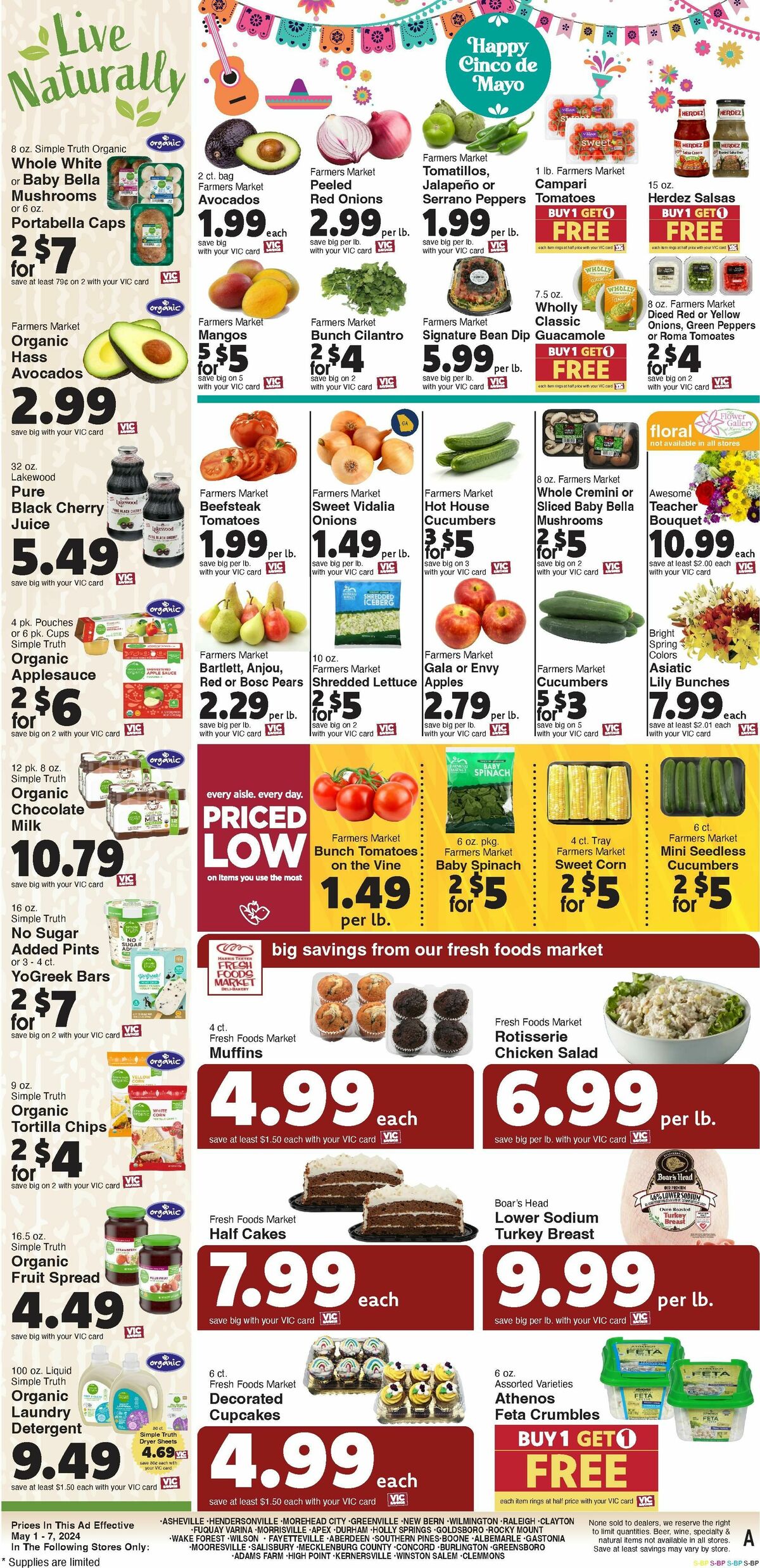 Harris Teeter Weekly Ad from May 1