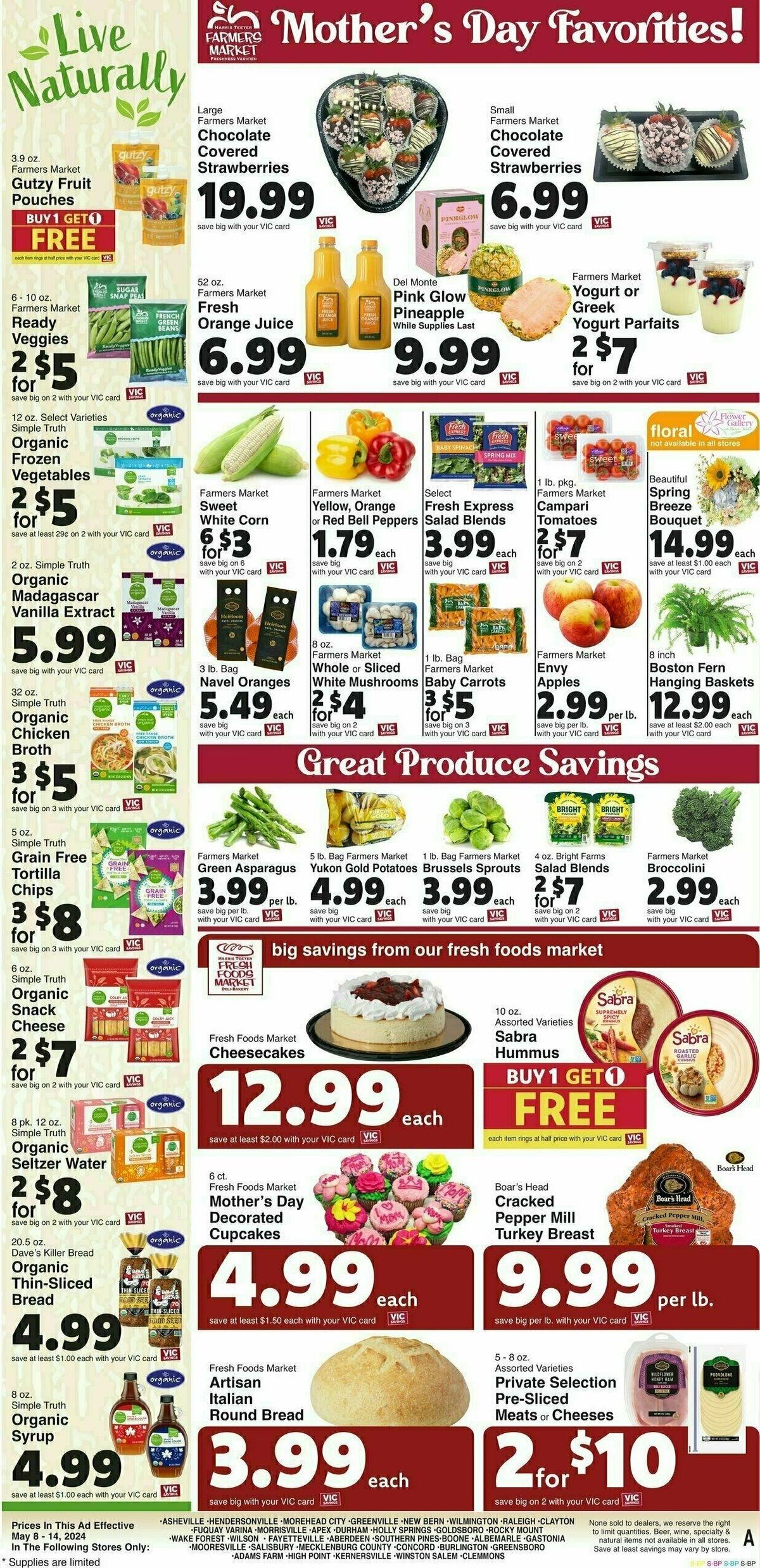 Harris Teeter Weekly Ad from May 8