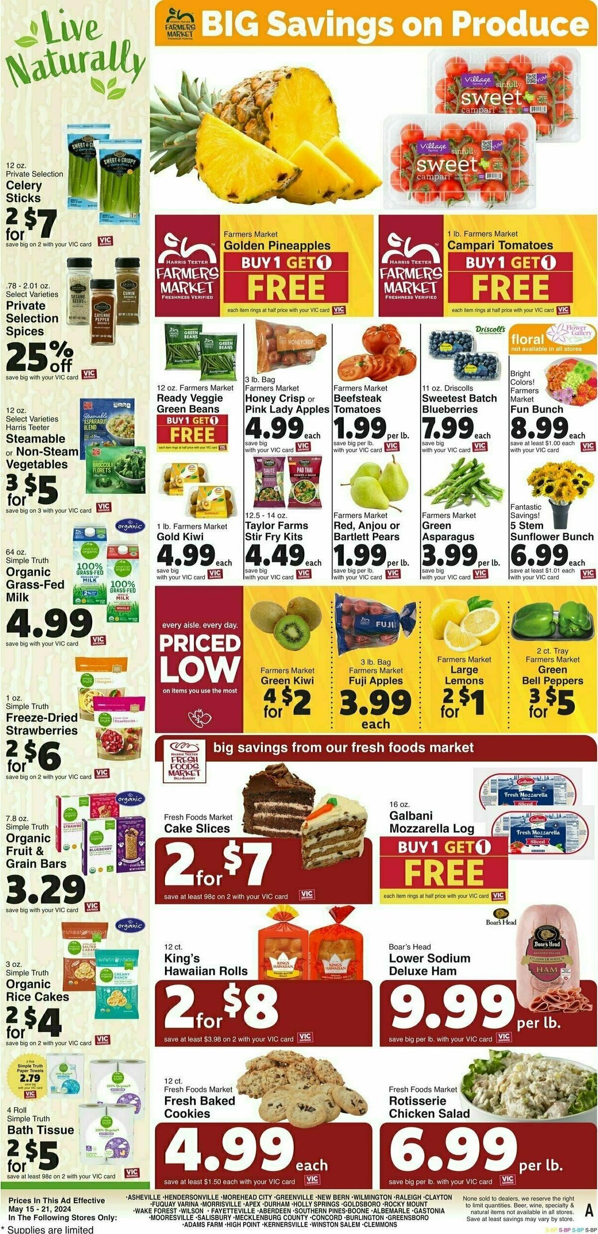 Harris Teeter Weekly Ad from May 15