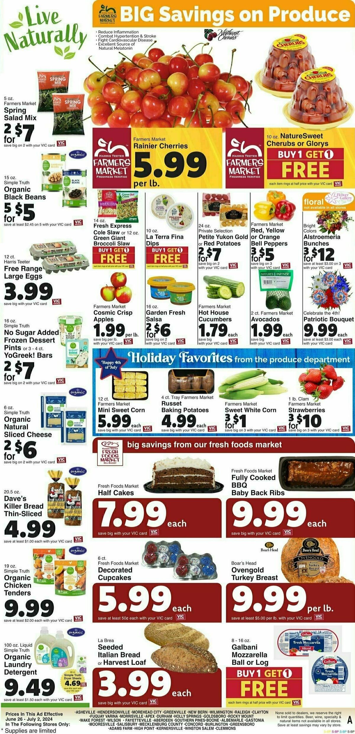 Harris Teeter Weekly Ad from June 26