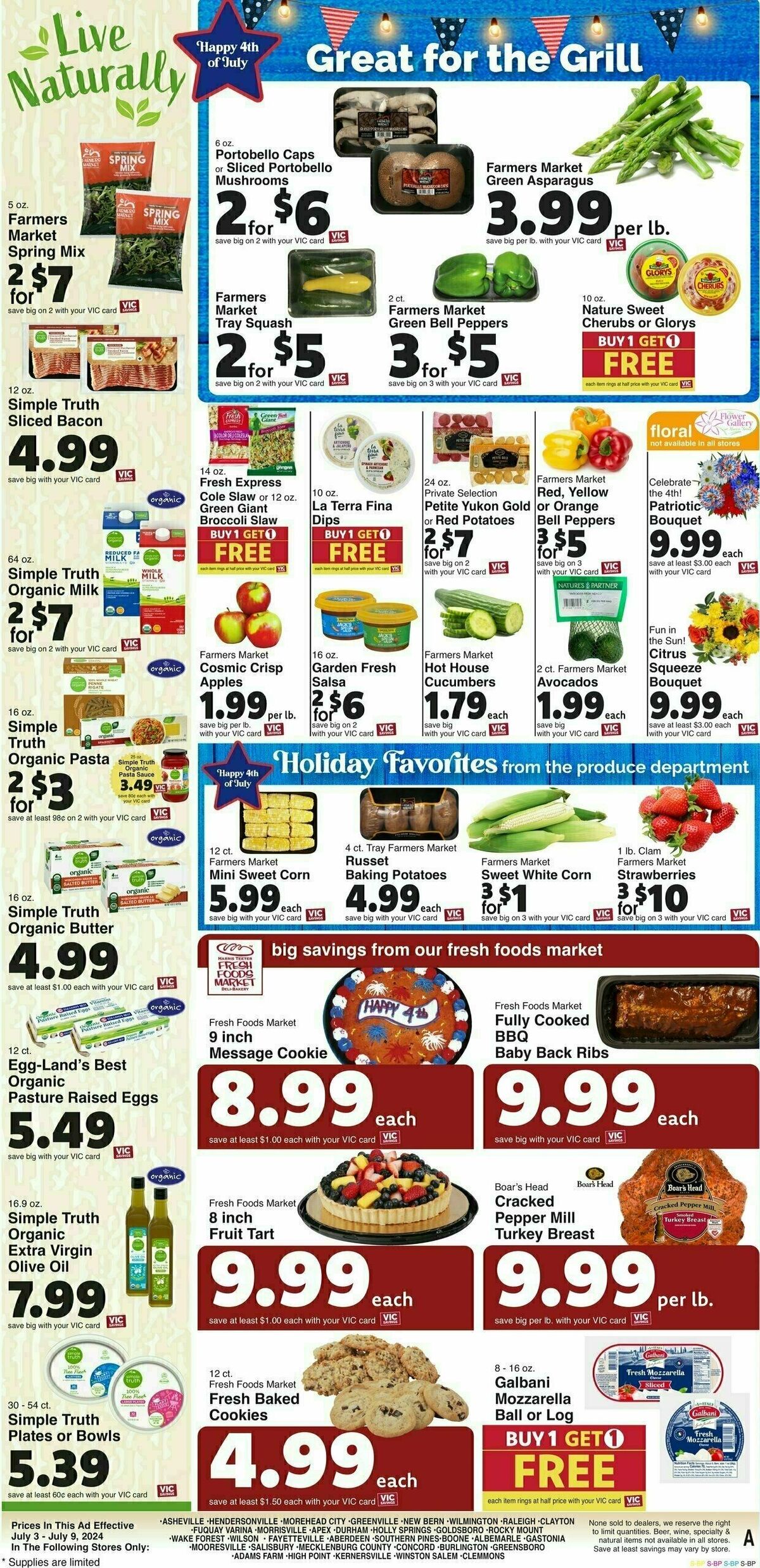 Harris Teeter Weekly Ad from July 3