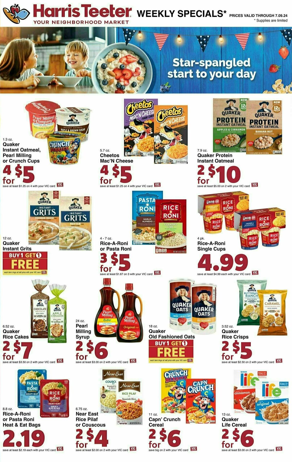 Harris Teeter Weekly Ad from July 3