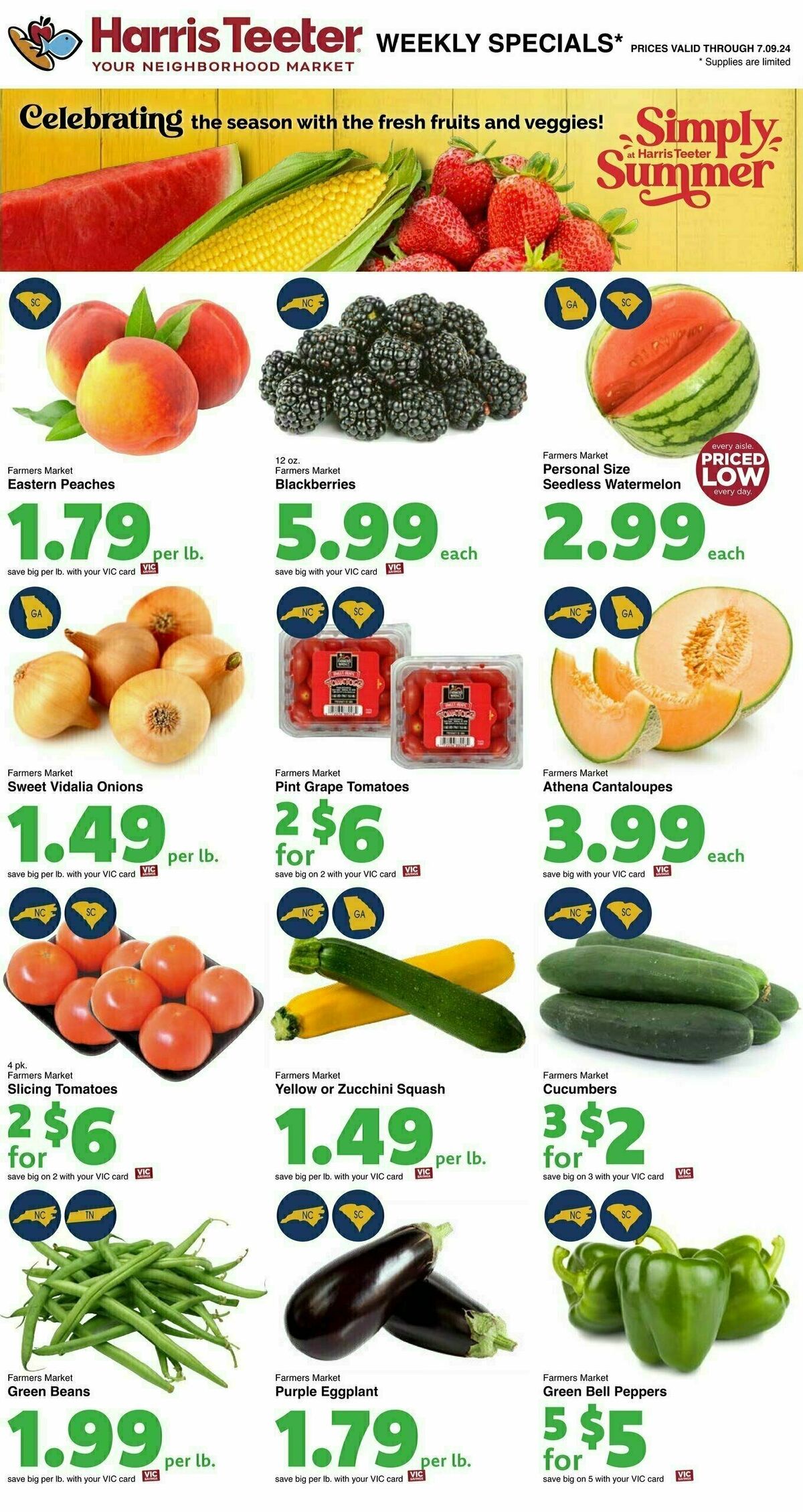 Harris Teeter Weekly Ad from July 3