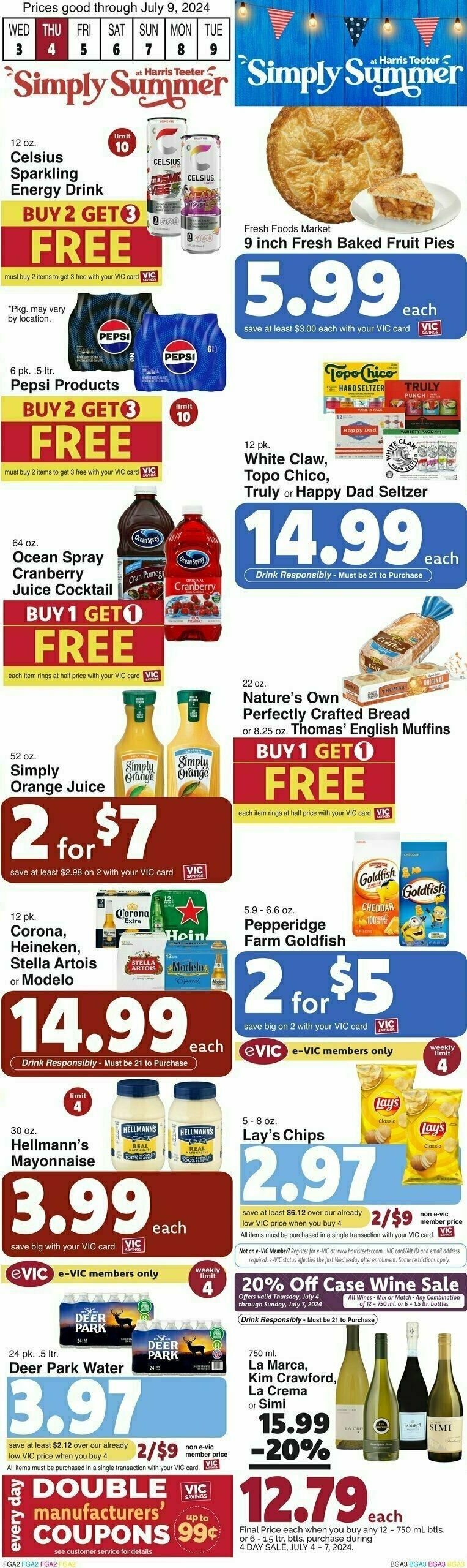 Harris Teeter Weekly Ad from July 3