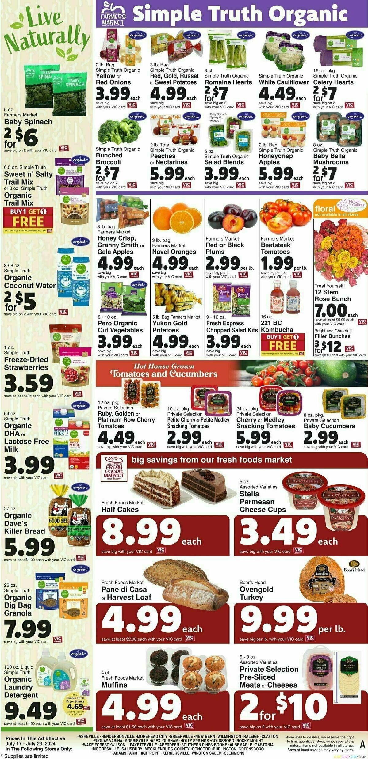 Harris Teeter Weekly Ad from July 17