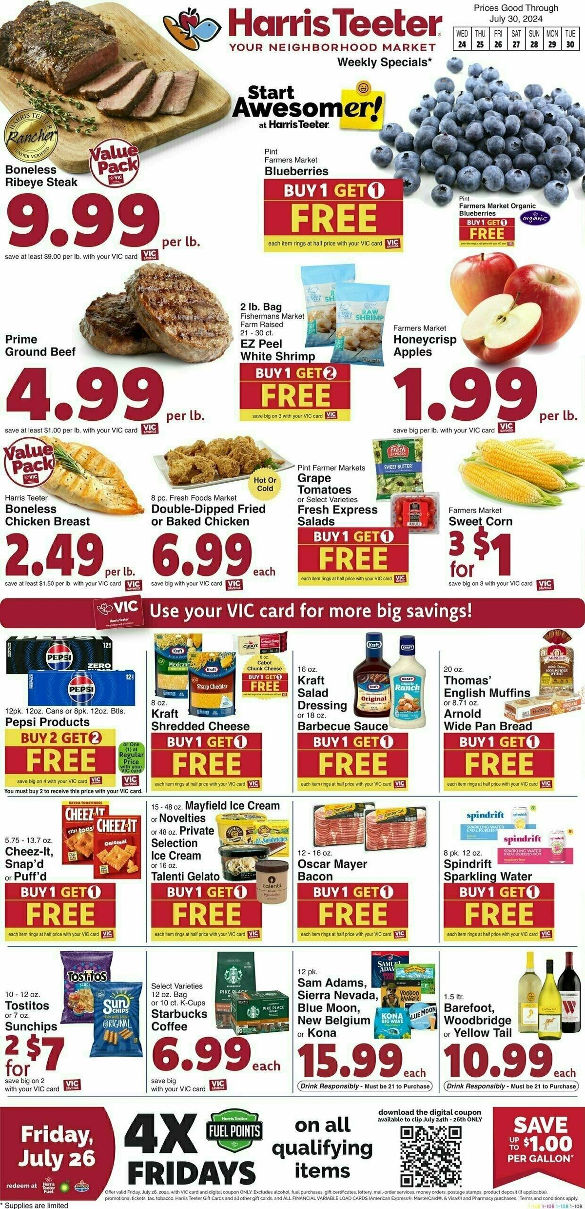 Harris Teeter Weekly Ad from July 24