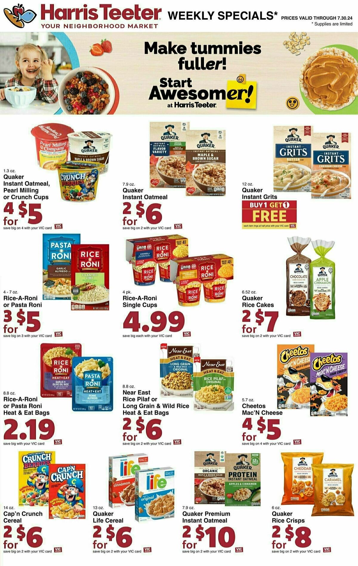 Harris Teeter Weekly Ad from July 24