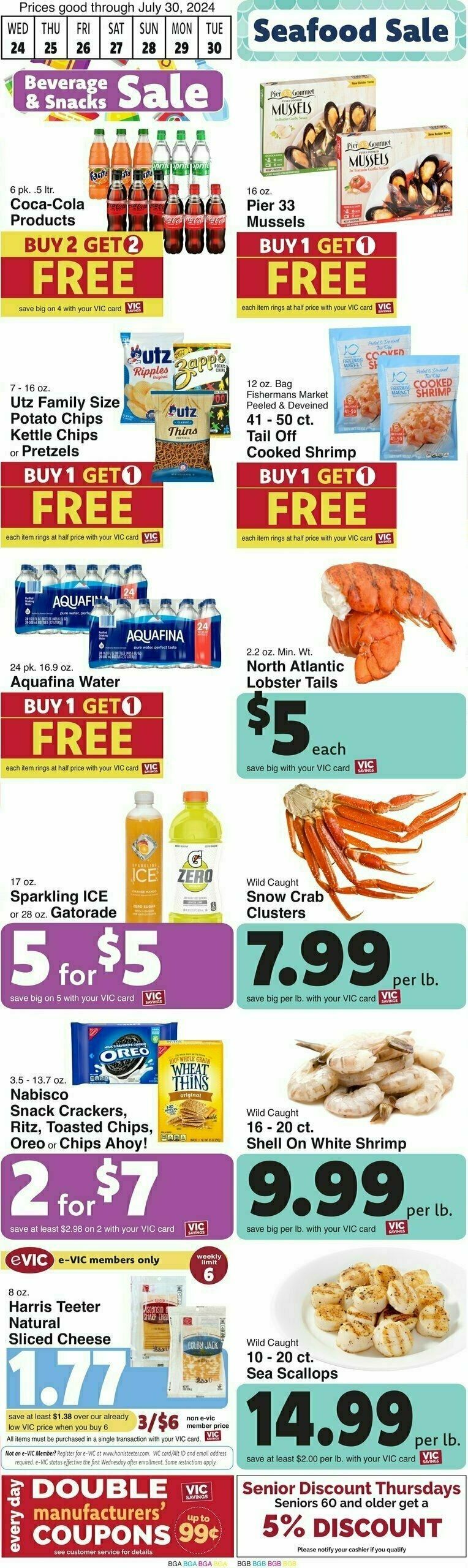 Harris Teeter Weekly Ad from July 24