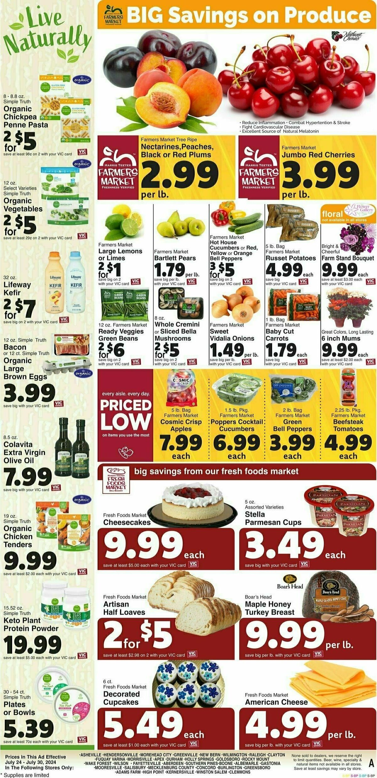 Harris Teeter Weekly Ad from July 24