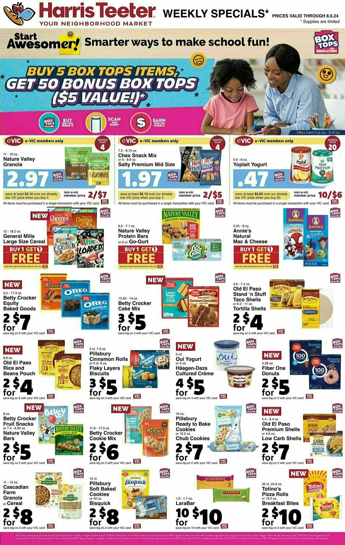 Harris Teeter Weekly Ad from July 31