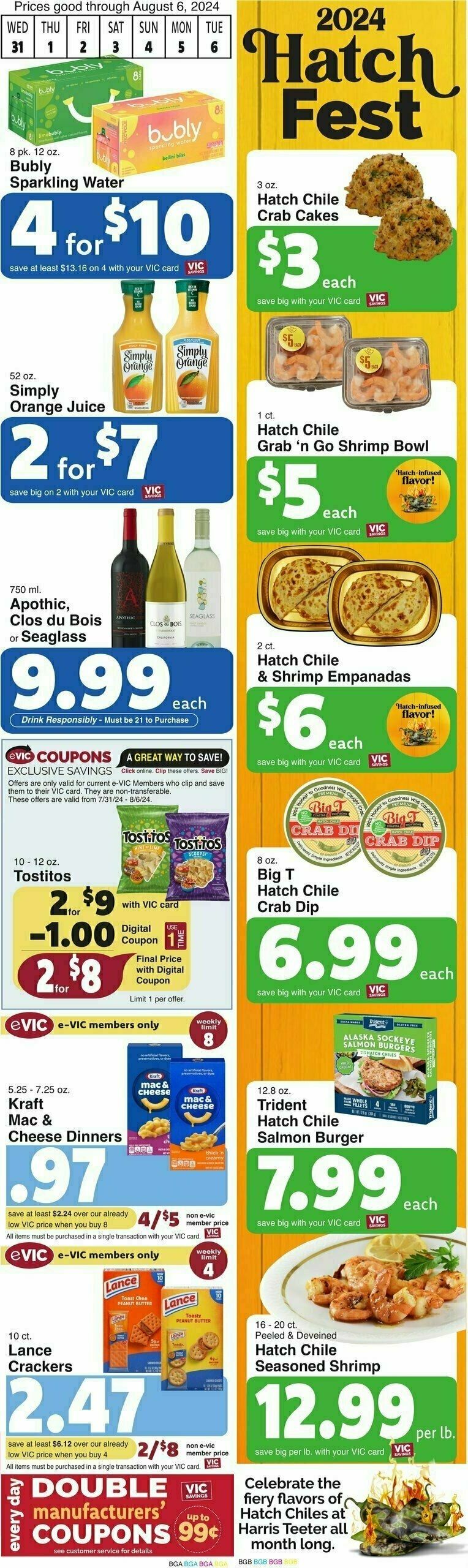 Harris Teeter Weekly Ad from July 31