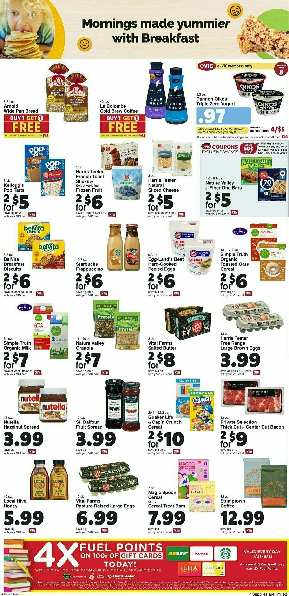 Harris Teeter Weekly Ad from July 31