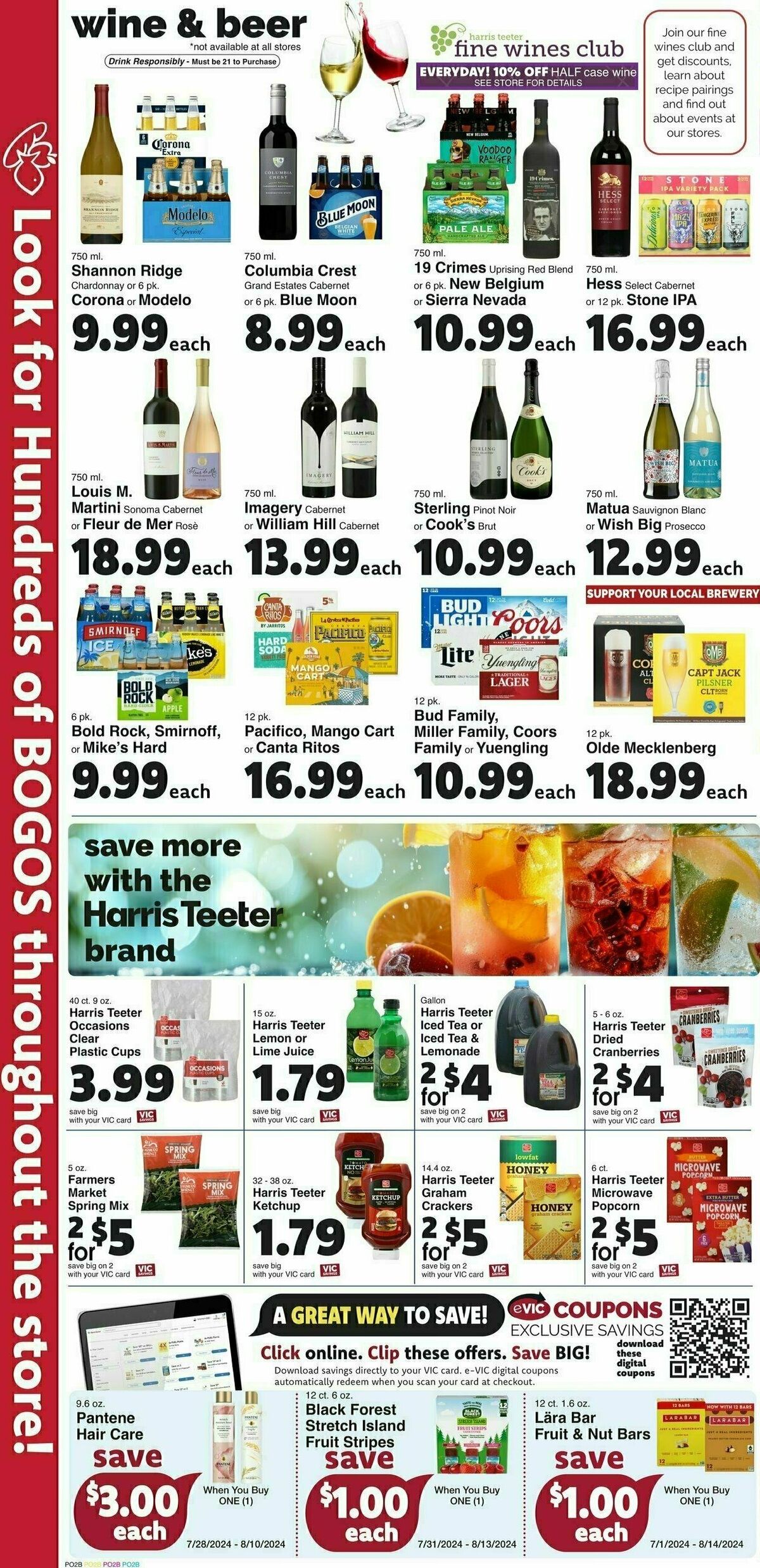 Harris Teeter Weekly Ad from July 31