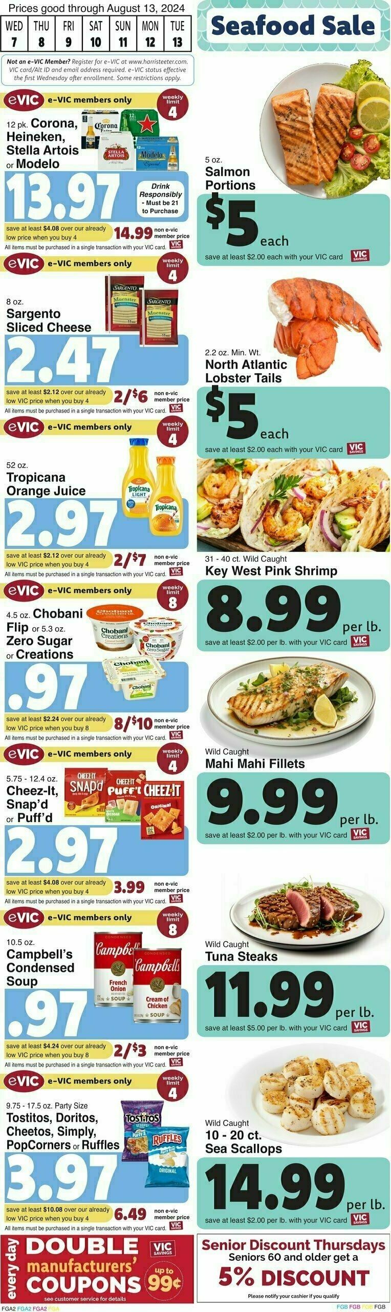 Harris Teeter Weekly Ad from August 7