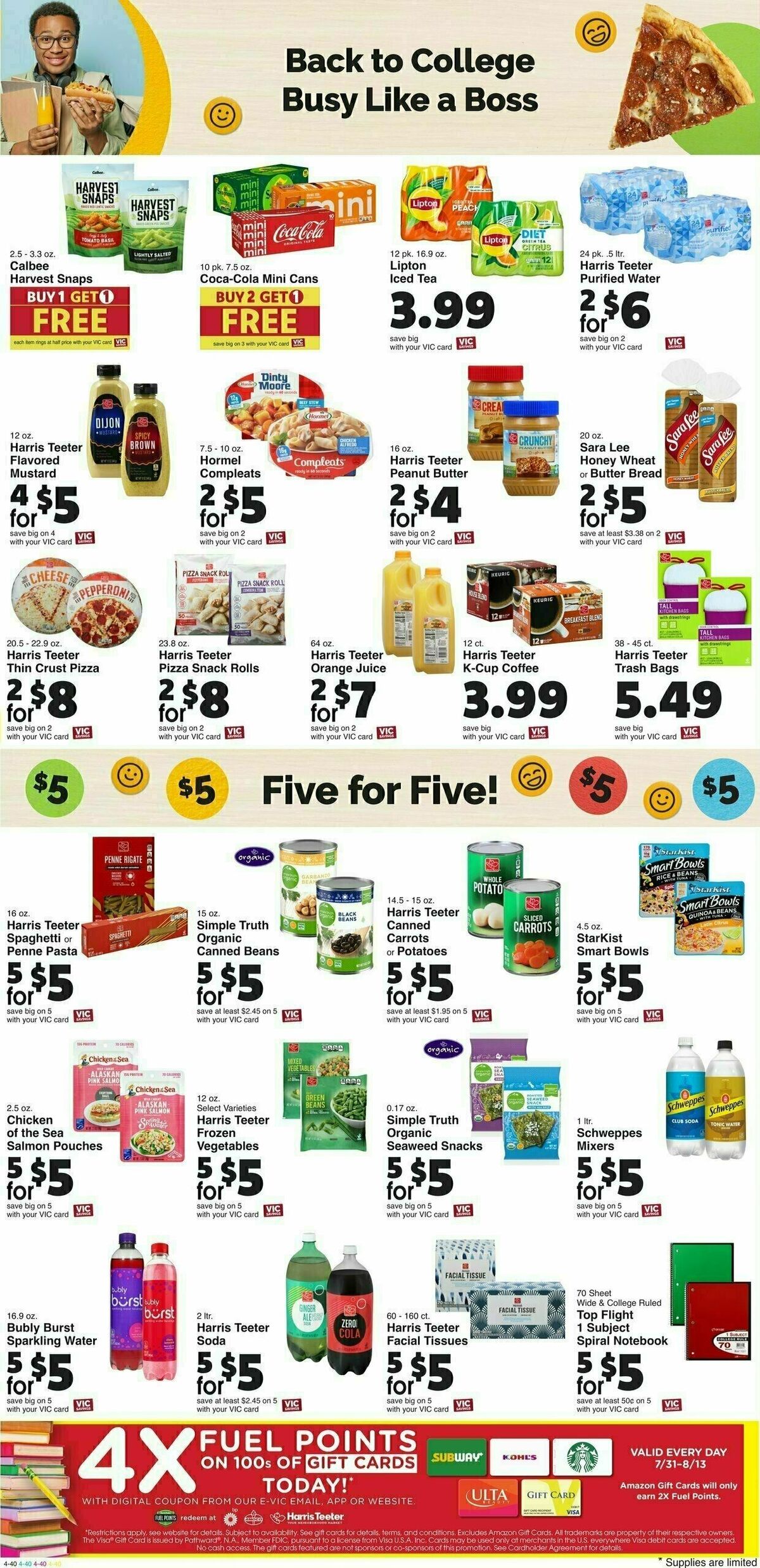 Harris Teeter Weekly Ad from August 7