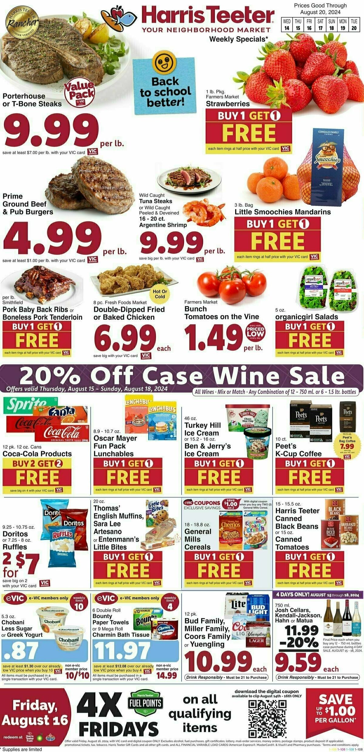 Harris Teeter Weekly Ad from August 14