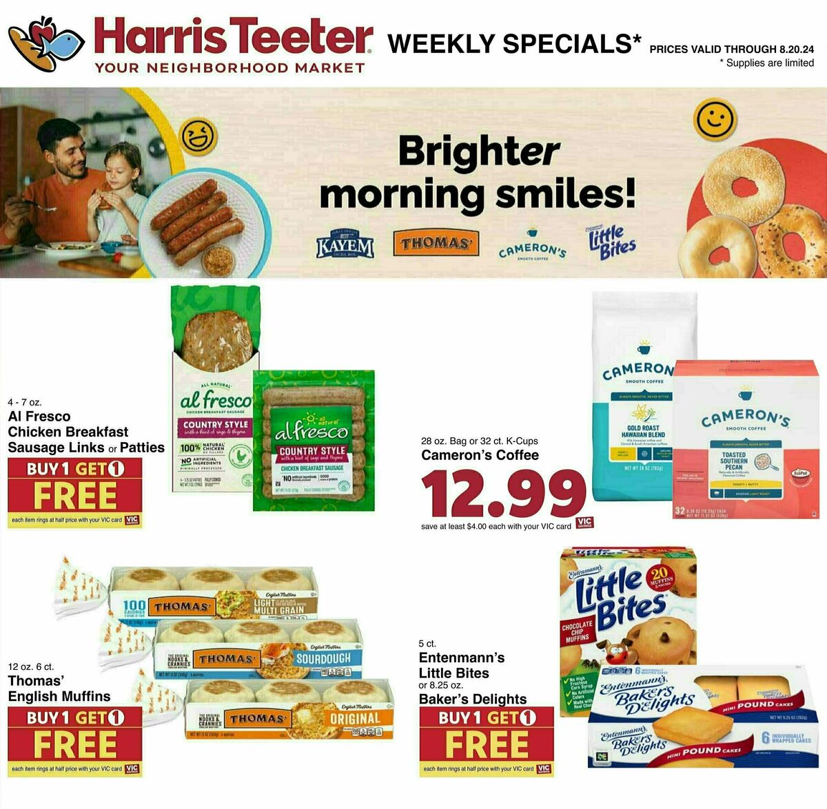 Harris Teeter Weekly Ad from August 14