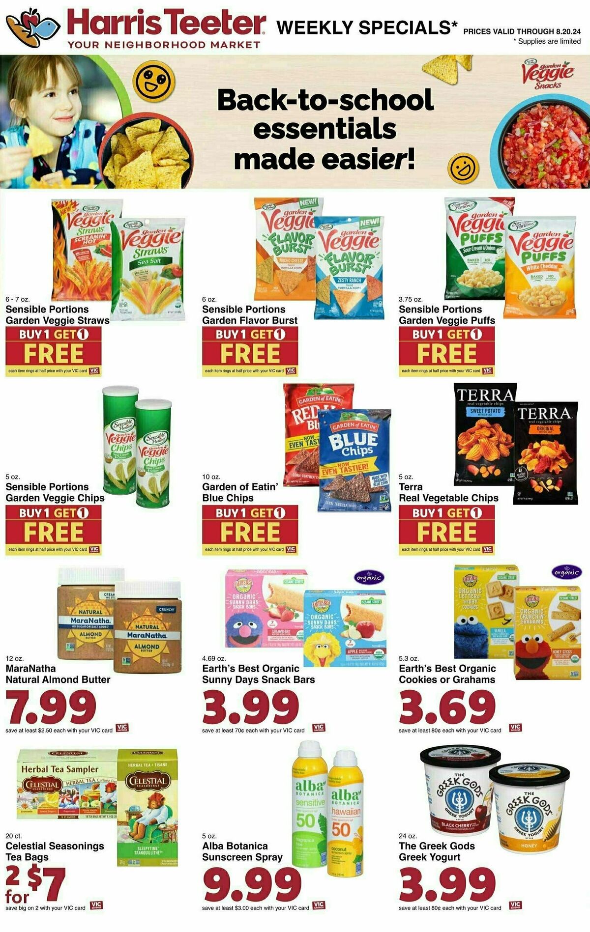 Harris Teeter Weekly Ad from August 14