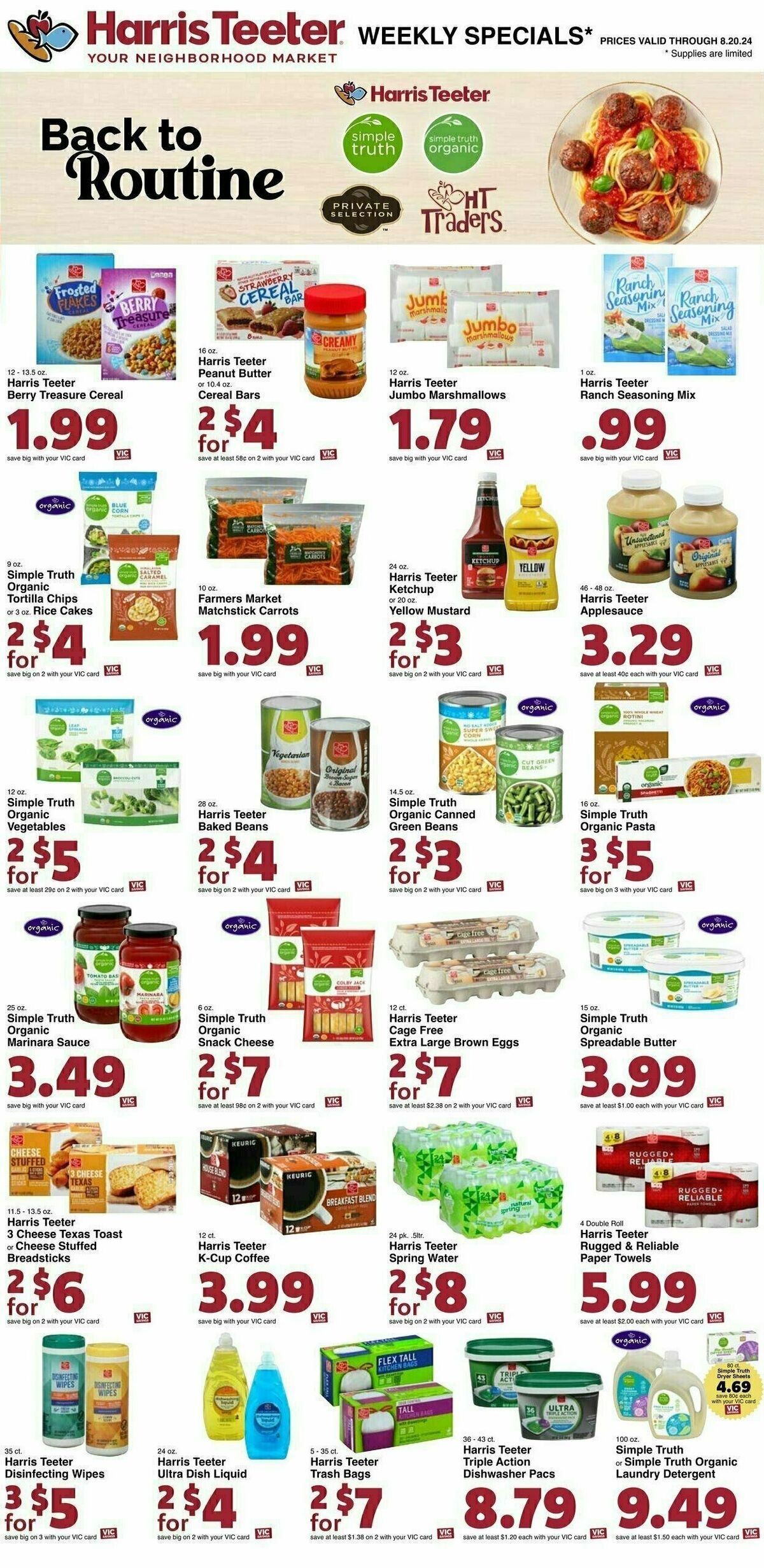 Harris Teeter Weekly Ad from August 14