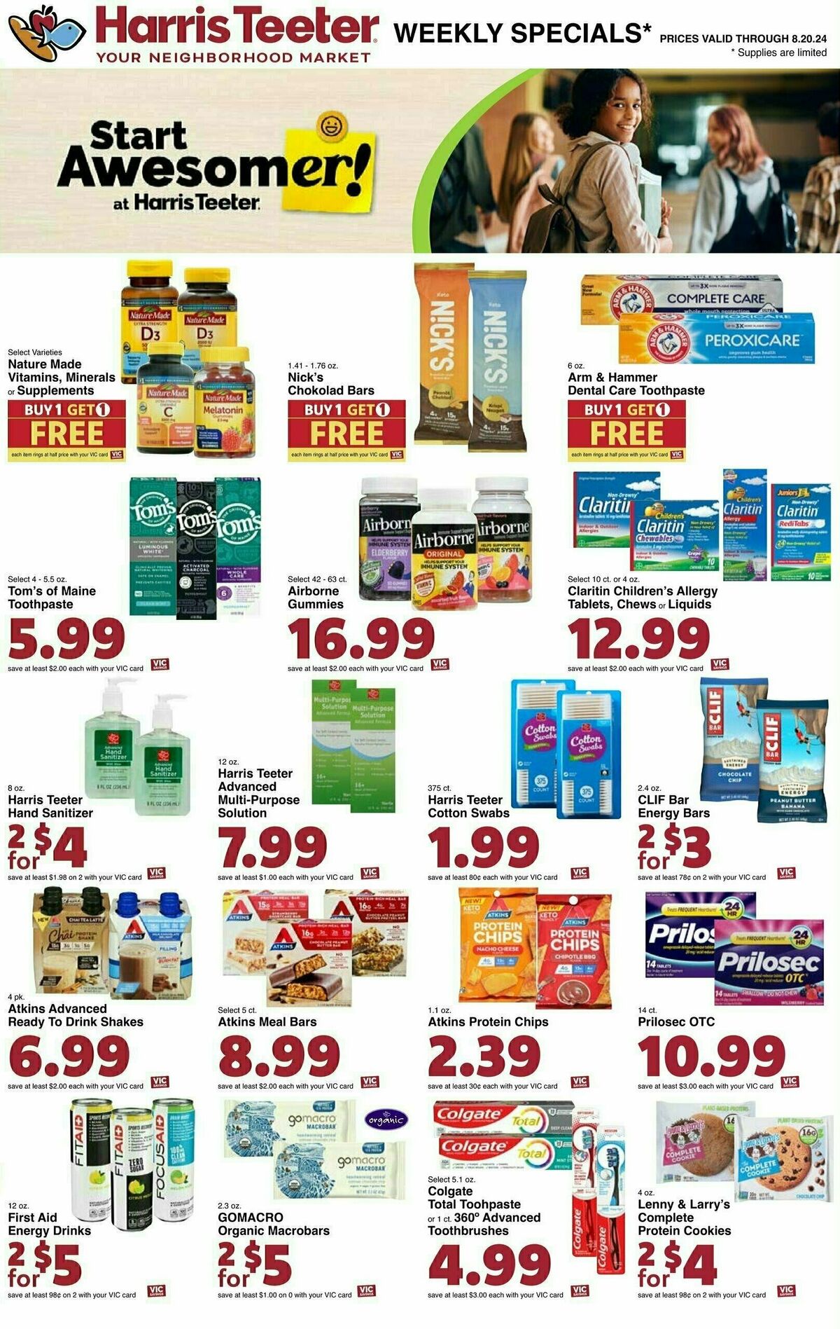 Harris Teeter Weekly Ad from August 14