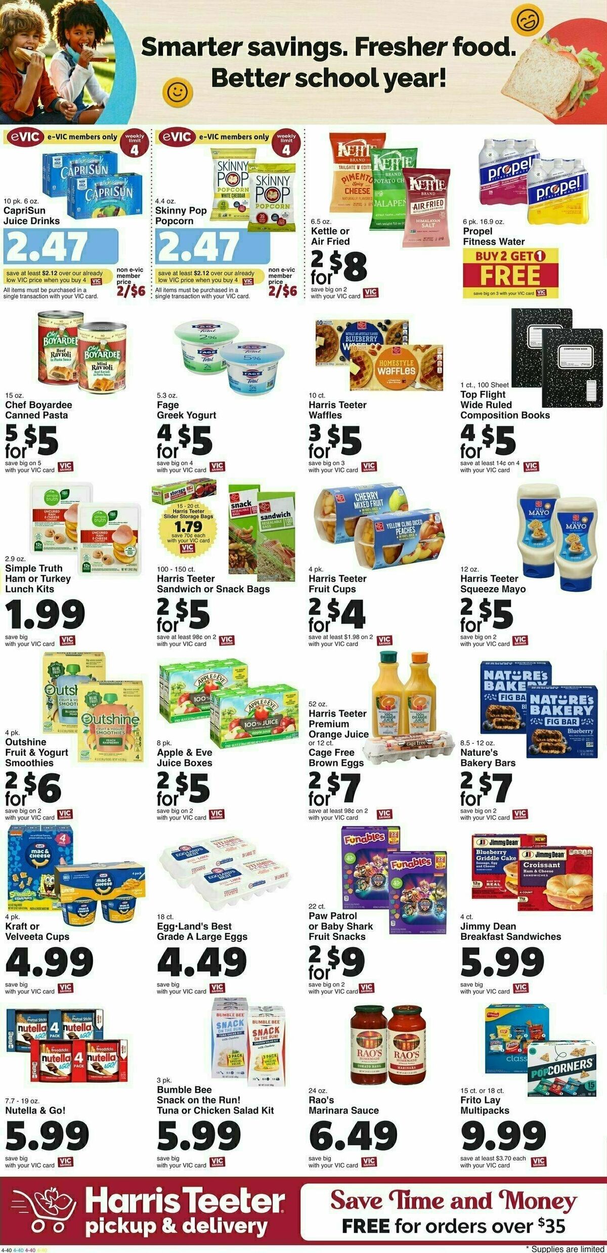 Harris Teeter Weekly Ad from August 14