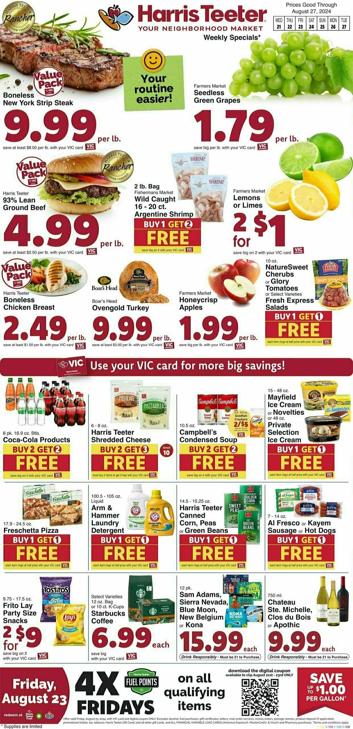 Harris Teeter Weekly Ad from August 21