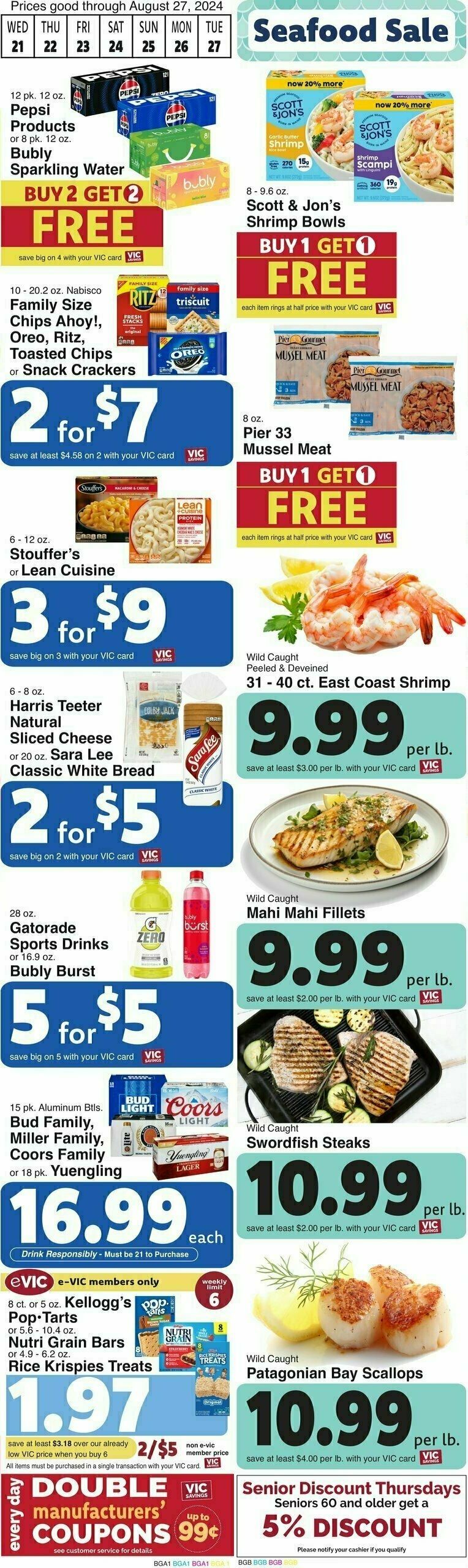 Harris Teeter Weekly Ad from August 21