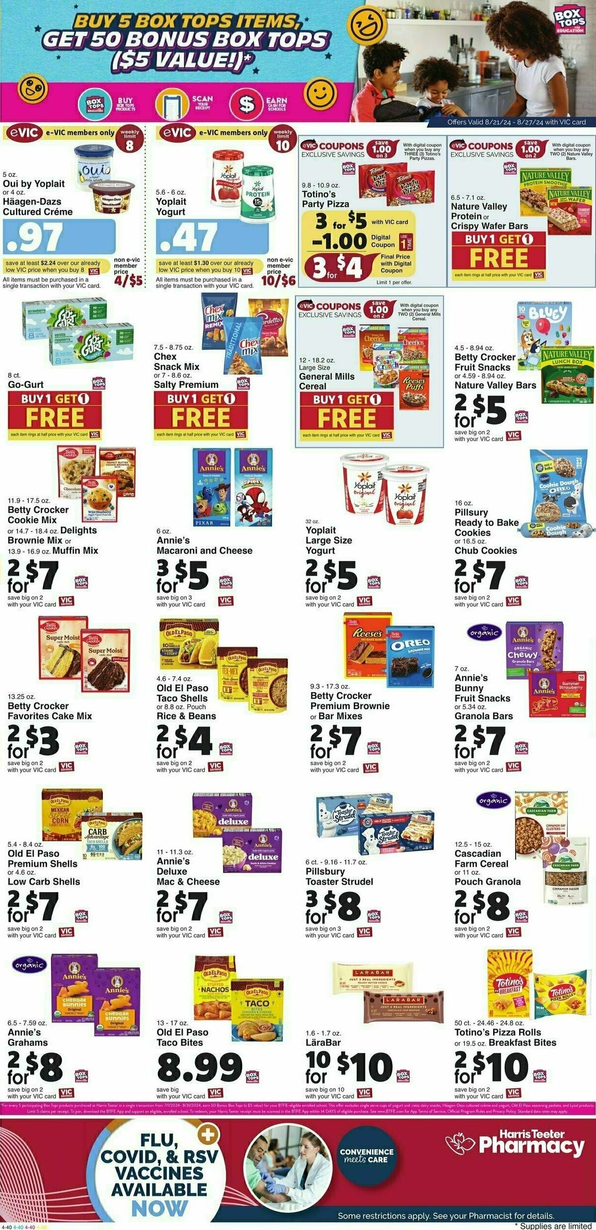 Harris Teeter Weekly Ad from August 21