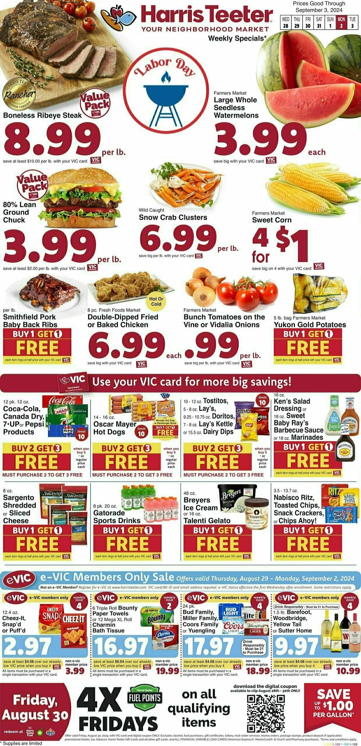 Harris Teeter Weekly Ad from August 28