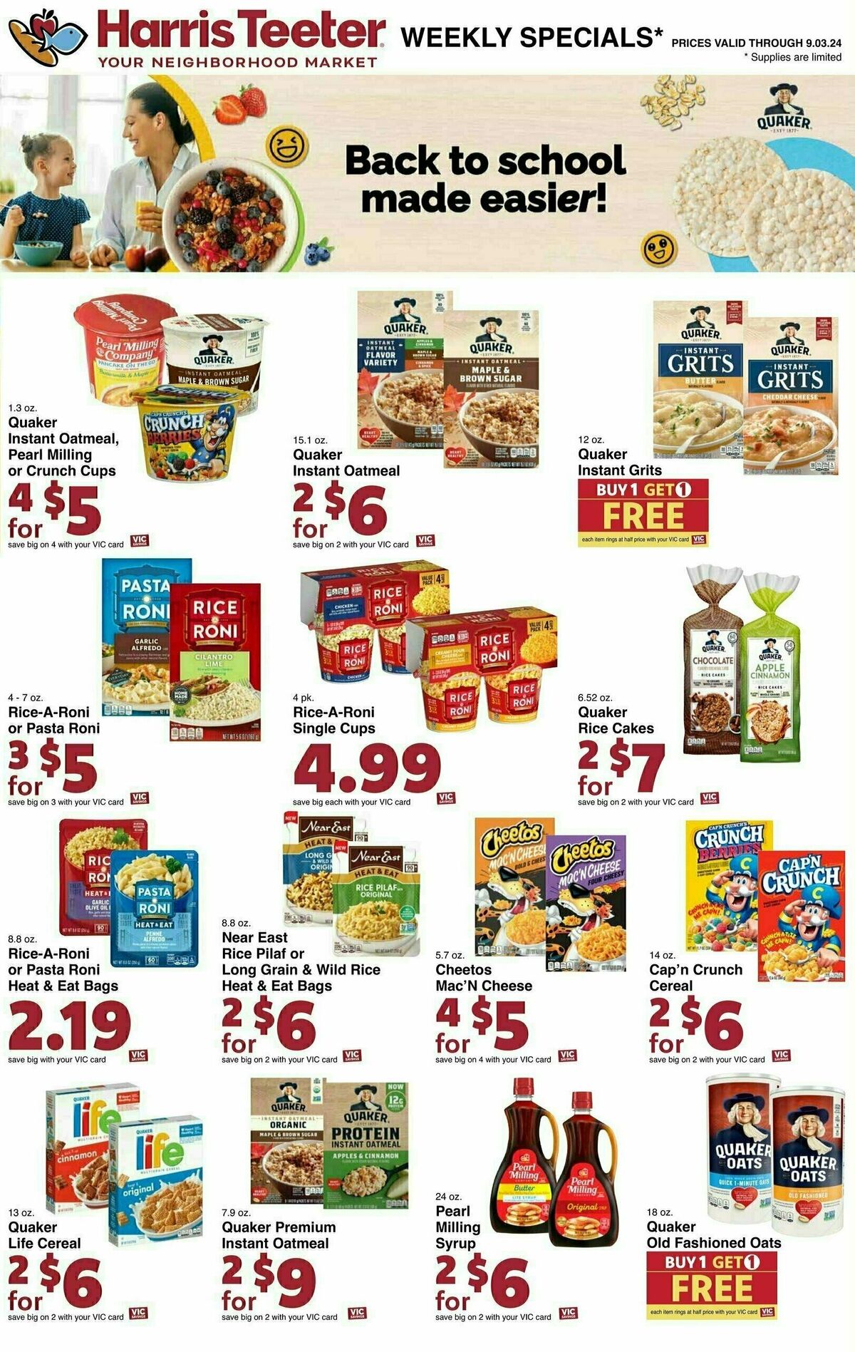 Harris Teeter Weekly Ad from August 28