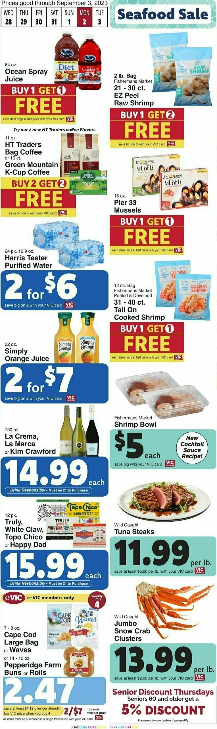 Harris Teeter Weekly Ad from August 28