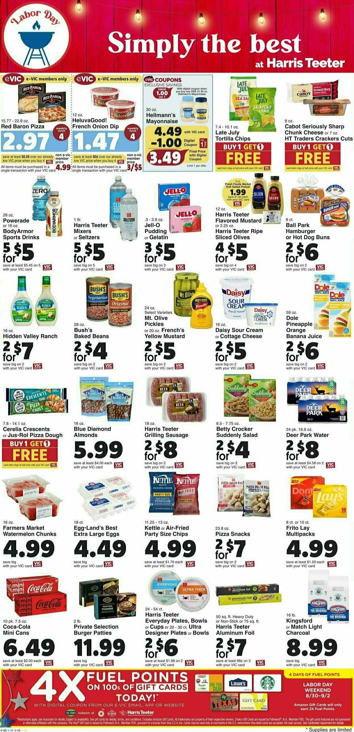 Harris Teeter Weekly Ad from August 28