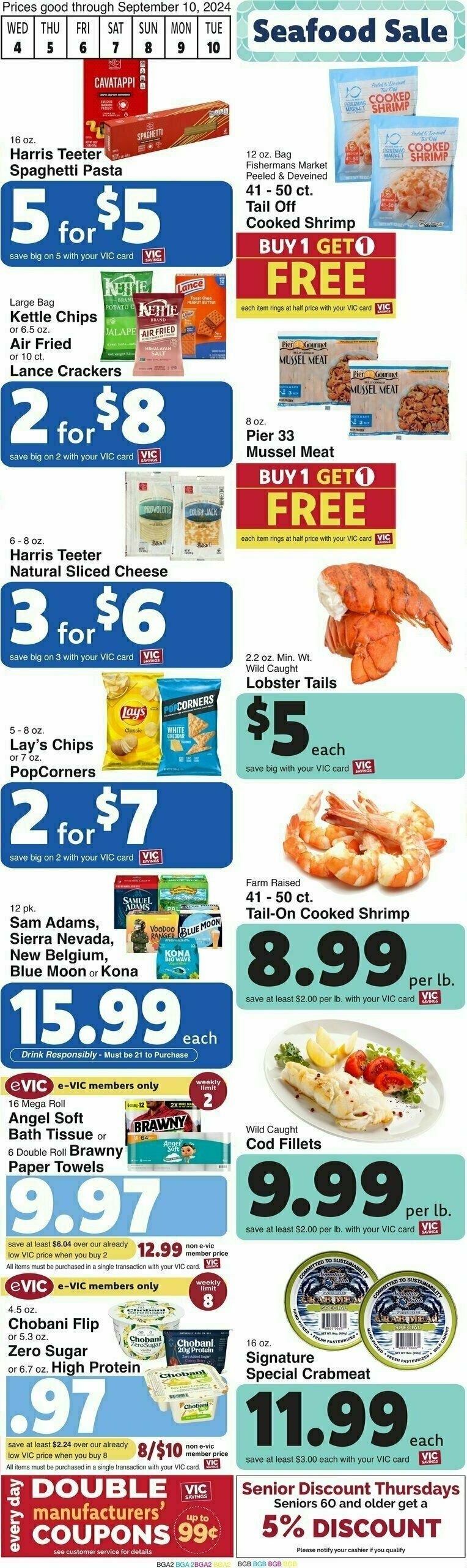 Harris Teeter Weekly Ad from September 4