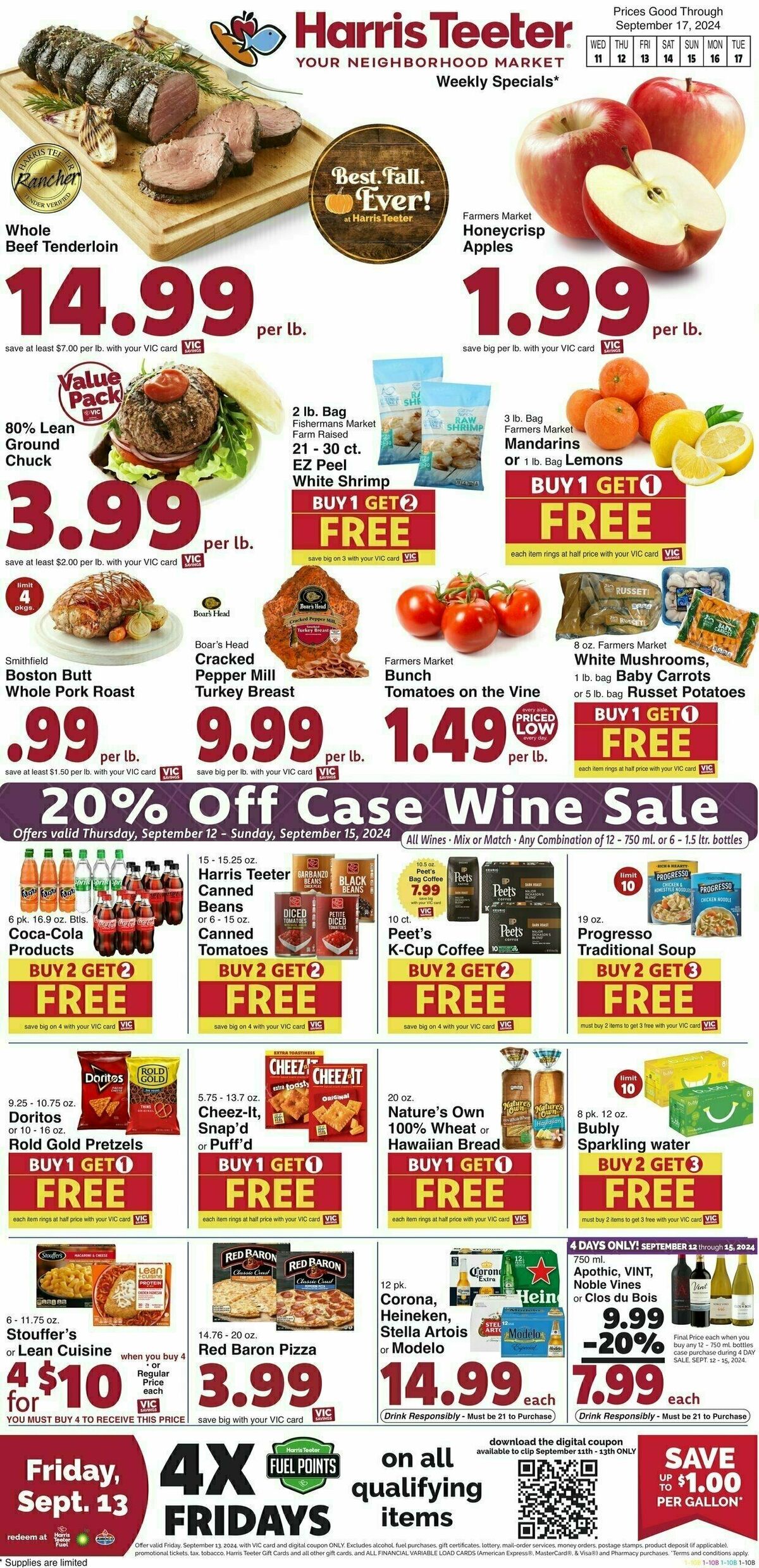 Harris Teeter Weekly Ad from September 11