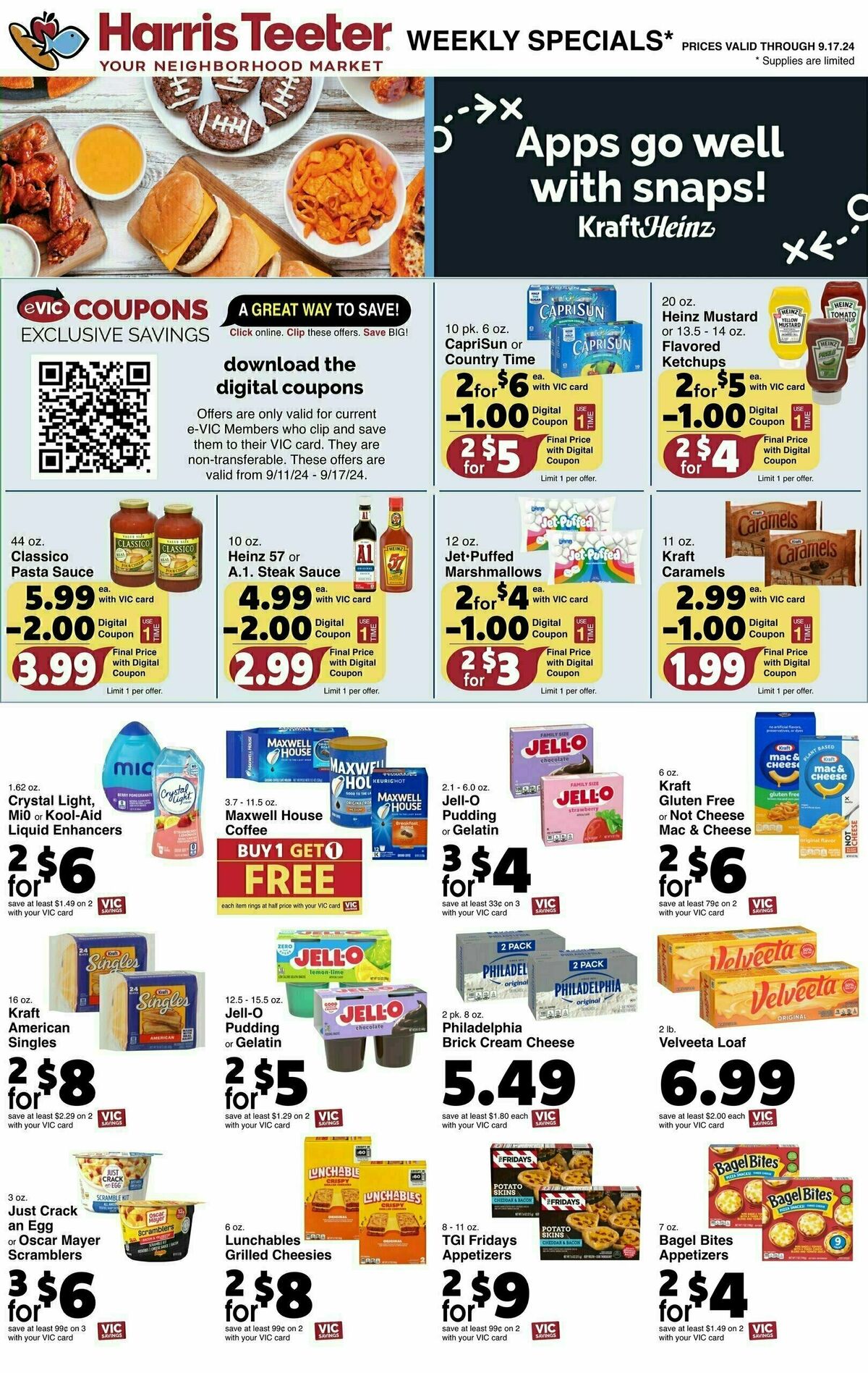 Harris Teeter Weekly Ad from September 11