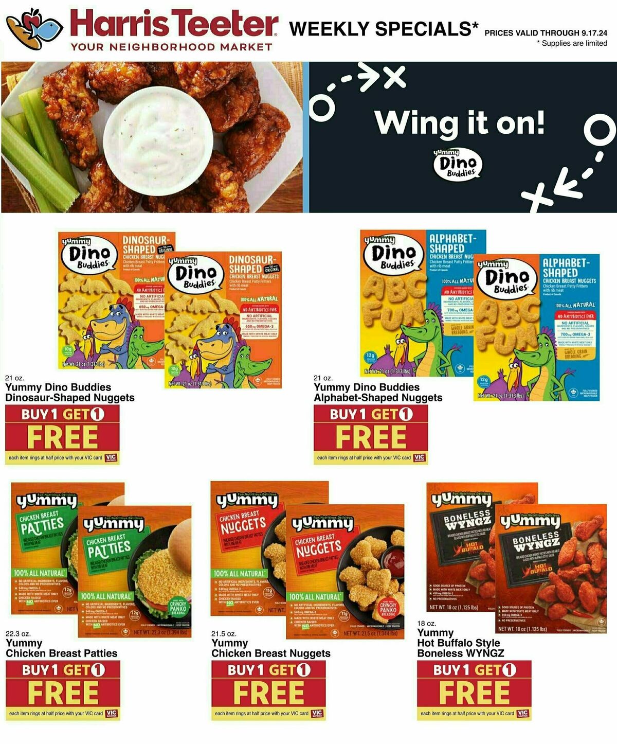 Harris Teeter Weekly Ad from September 11