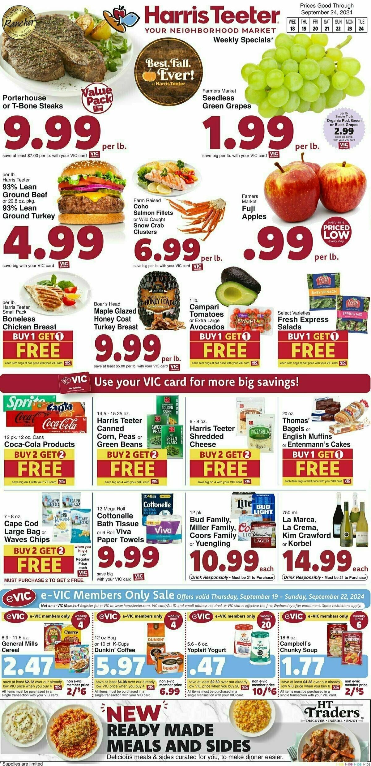 Harris Teeter Weekly Ad from September 18