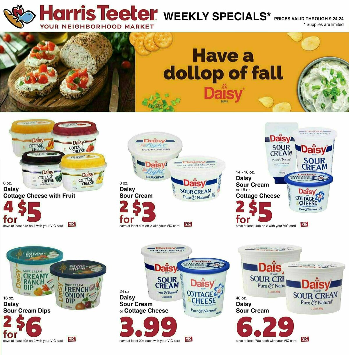 Harris Teeter Weekly Ad from September 18