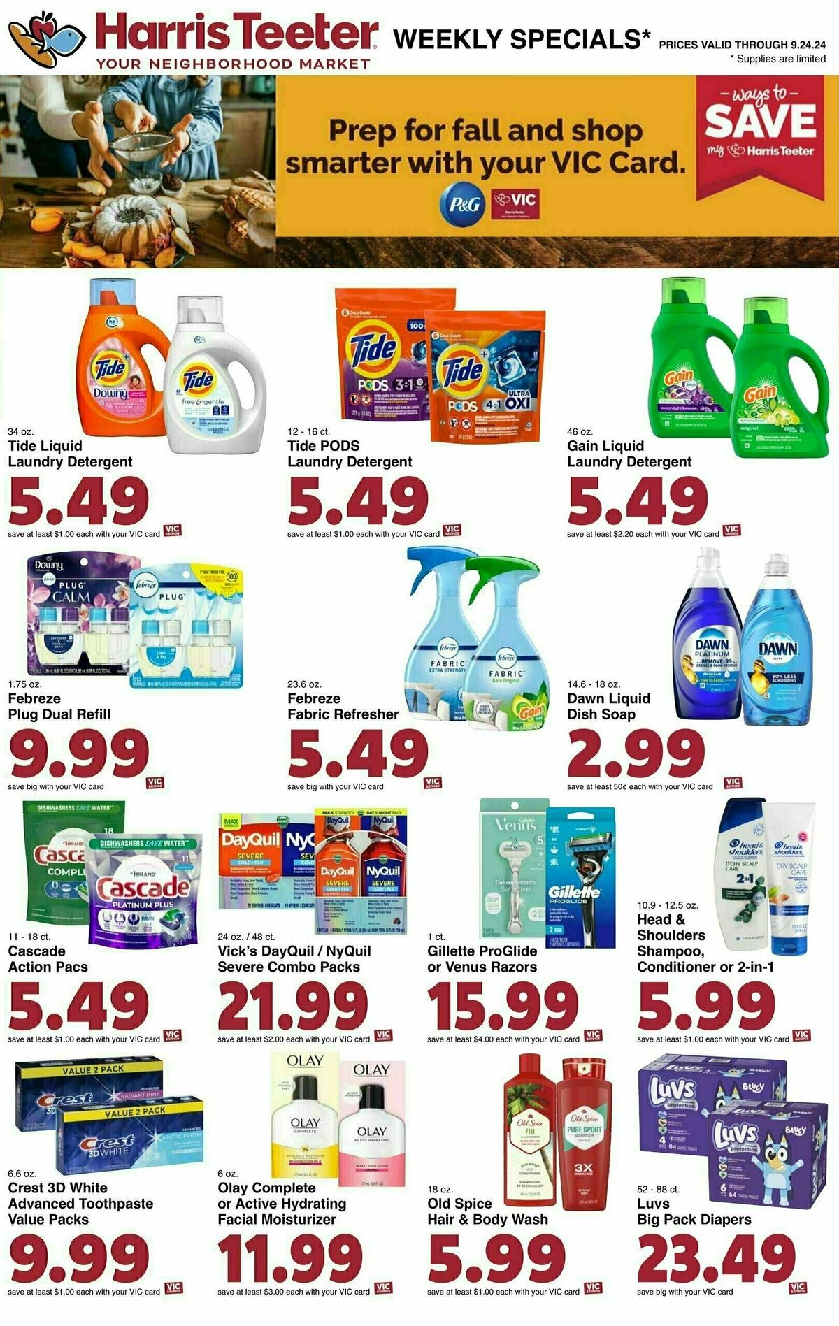 Harris Teeter Weekly Ad from September 18